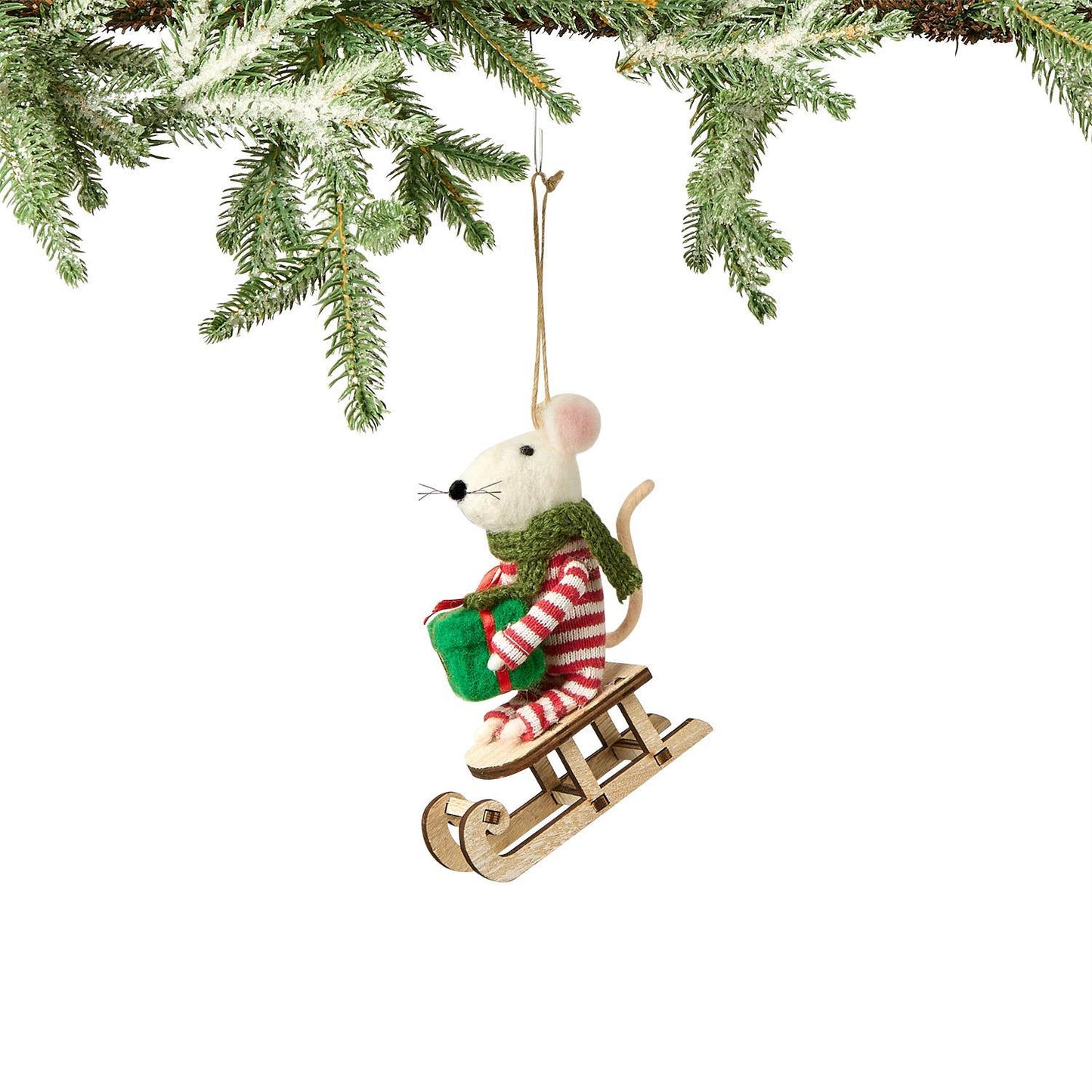 Hand Crafted Felt Mouse Ornament, 5 Styles