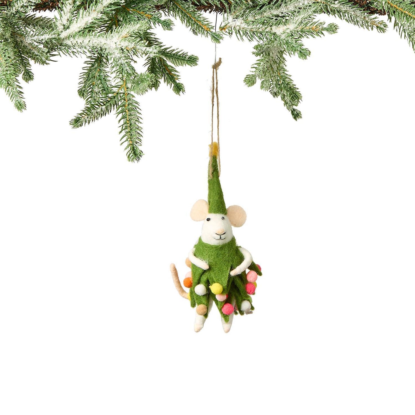 Hand Crafted Felt Mouse Ornament, 5 Styles