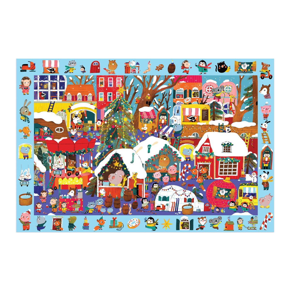 Christmas Market 64 Piece Search & Find Puzzle