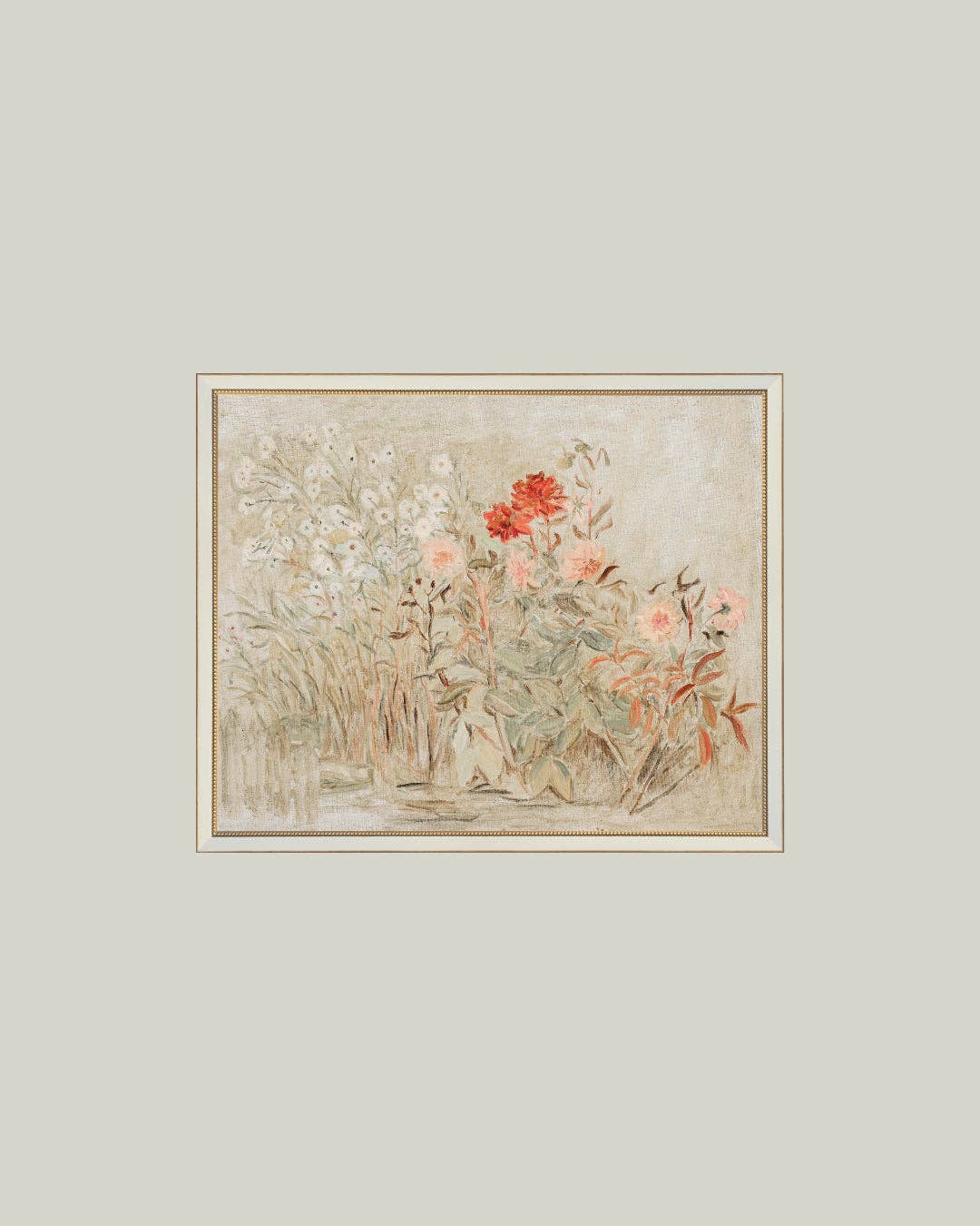 Small Garden Framed Antique Art