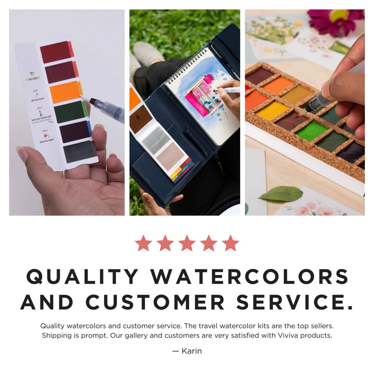 Viviva Square Ivory Sketchbook | 240 GSM Paper | Watercolor Pad