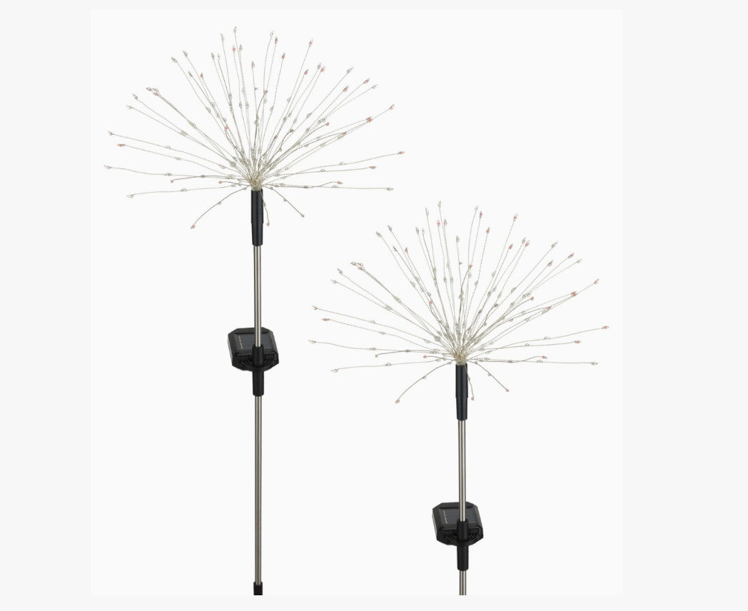 Americana Firework Solar Stake Set of 2