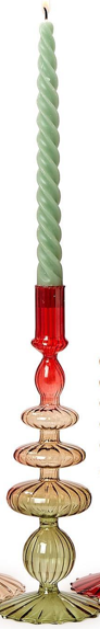 Holiday Ombre Glass Candlesticks