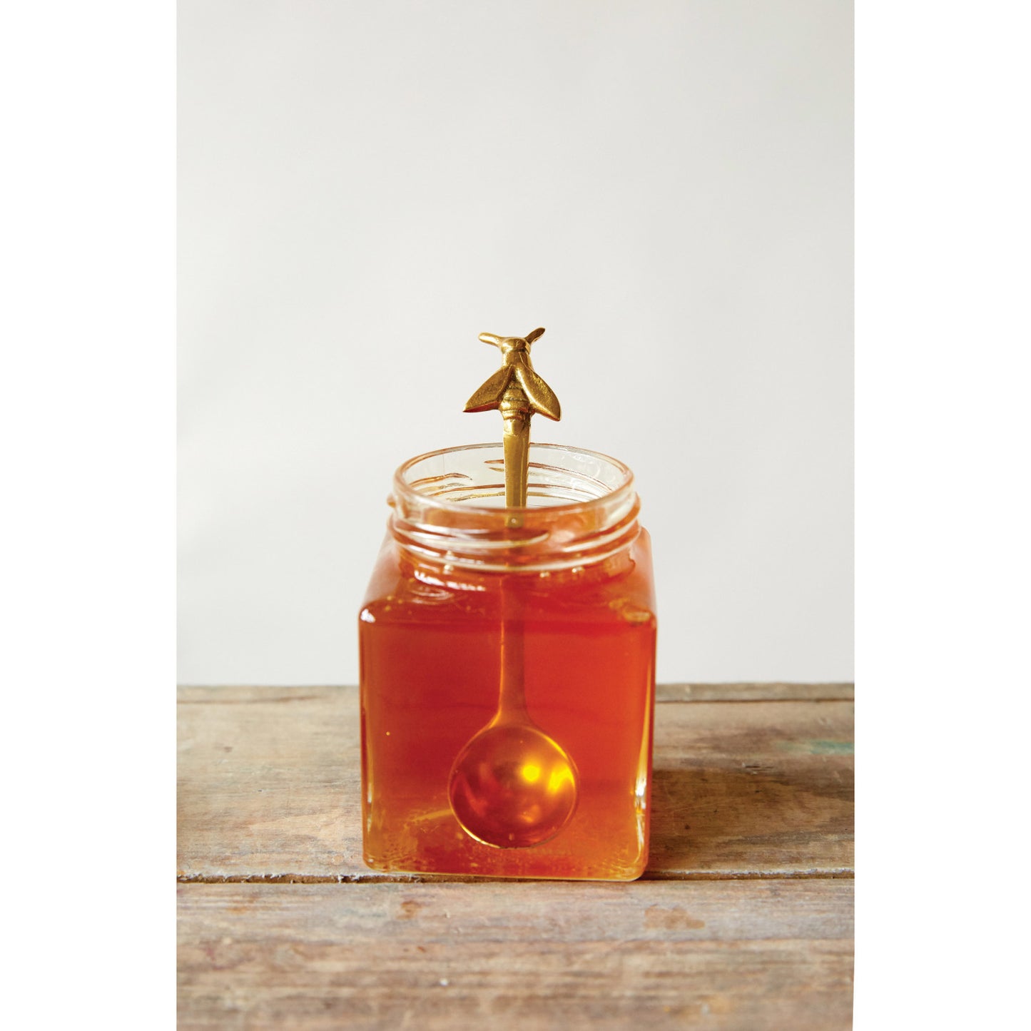 Gold Bee Honey Spoon