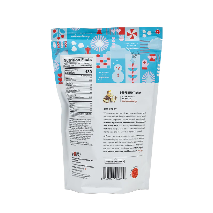 Poppy Popcorn - Peppermint Bark