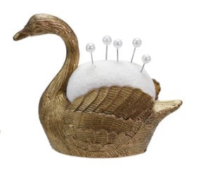 Velvet Pin Cushion with 5 Pearl Head Pins, 3 Styles