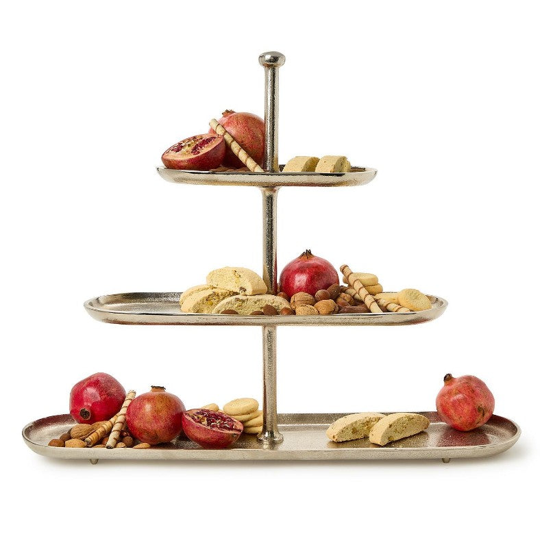 Silver Etagere 3-Tier Server