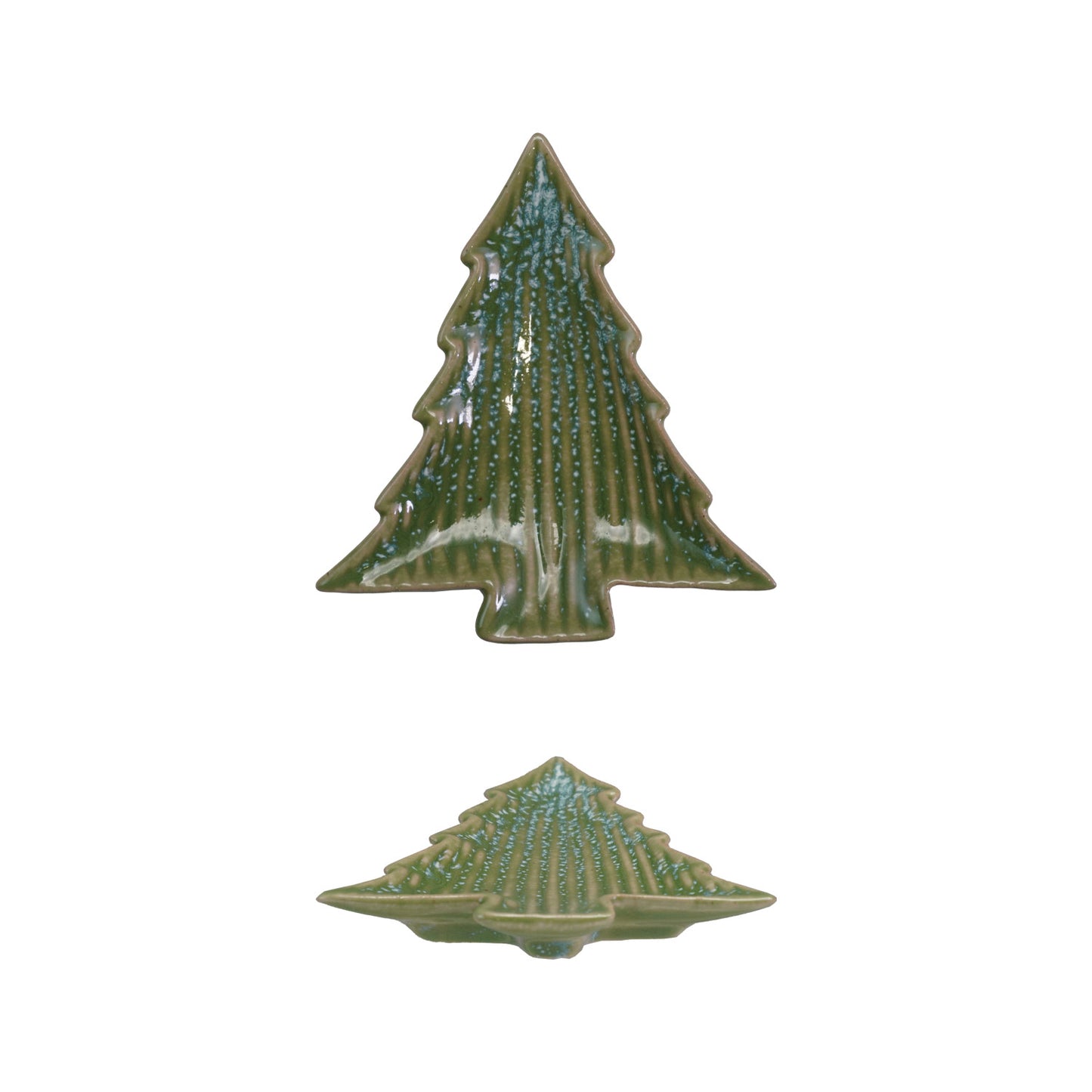 Stoneware Tree Shaped Plate