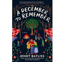 Book cover of 'A December to Remember' by Jenny Bayliss with festive design elements.