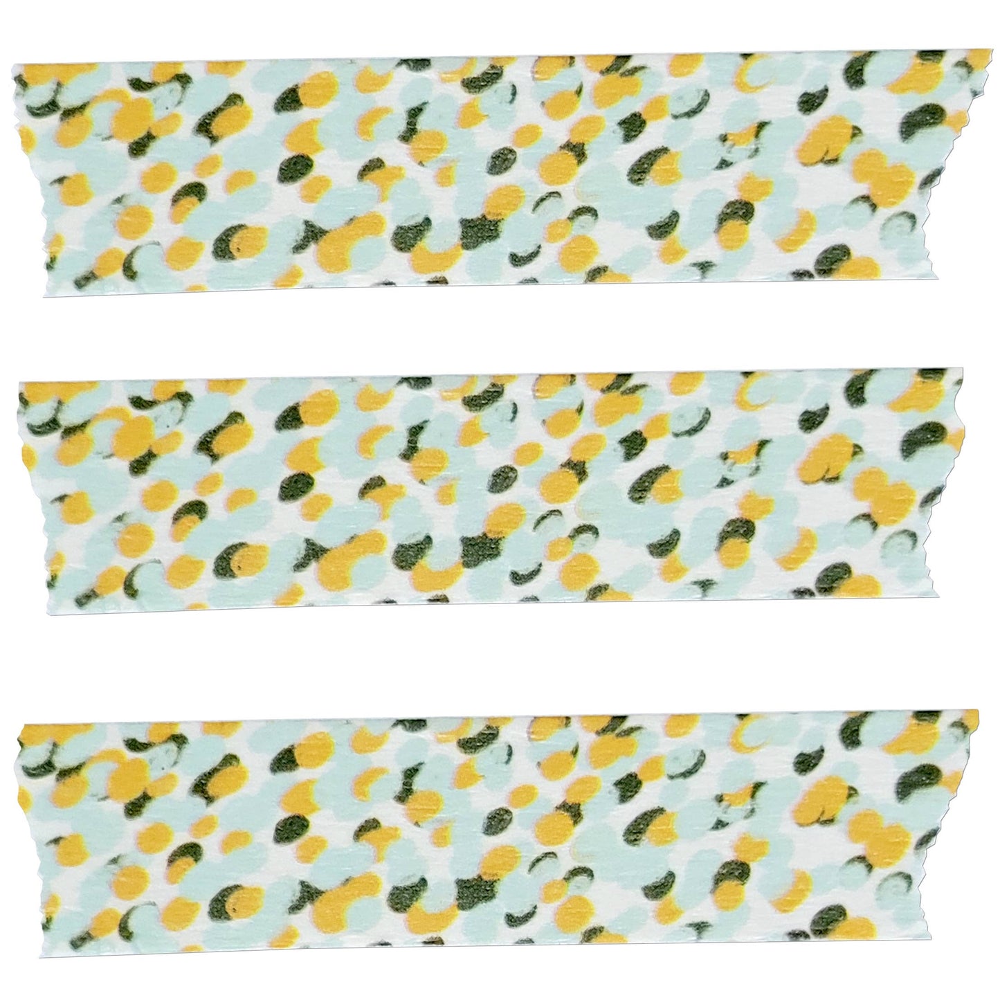 Confetti Dot Washi Tape in Aqua, Golden Yellow, and Green