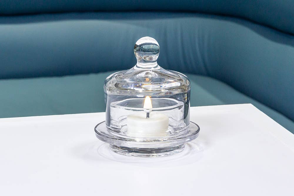 Round Butterdish with Dome