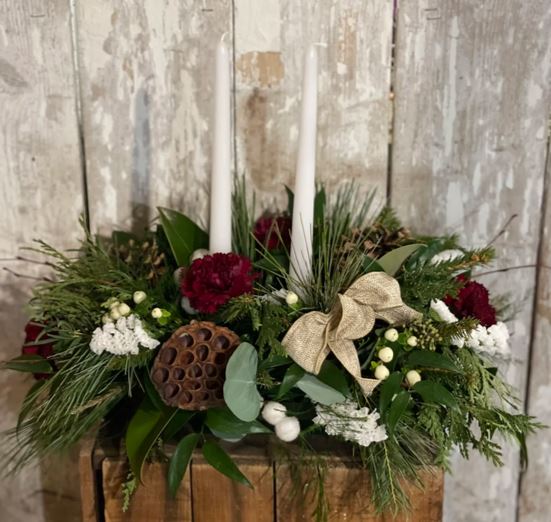 Holiday Candlestick Centerpiece Workshop - 11/25 @ 5:30p