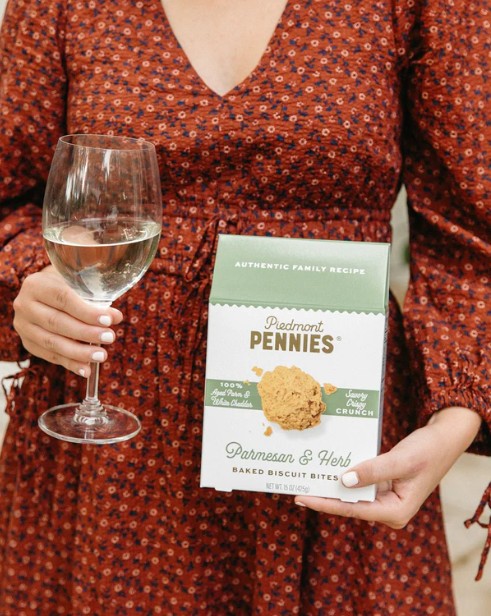 Piedmont Pennies Parmesan & Herb, Medium Bag 4.5oz