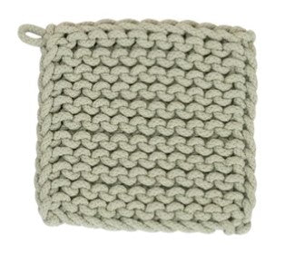 Cotton Crocheted Pot Holder, Asst.