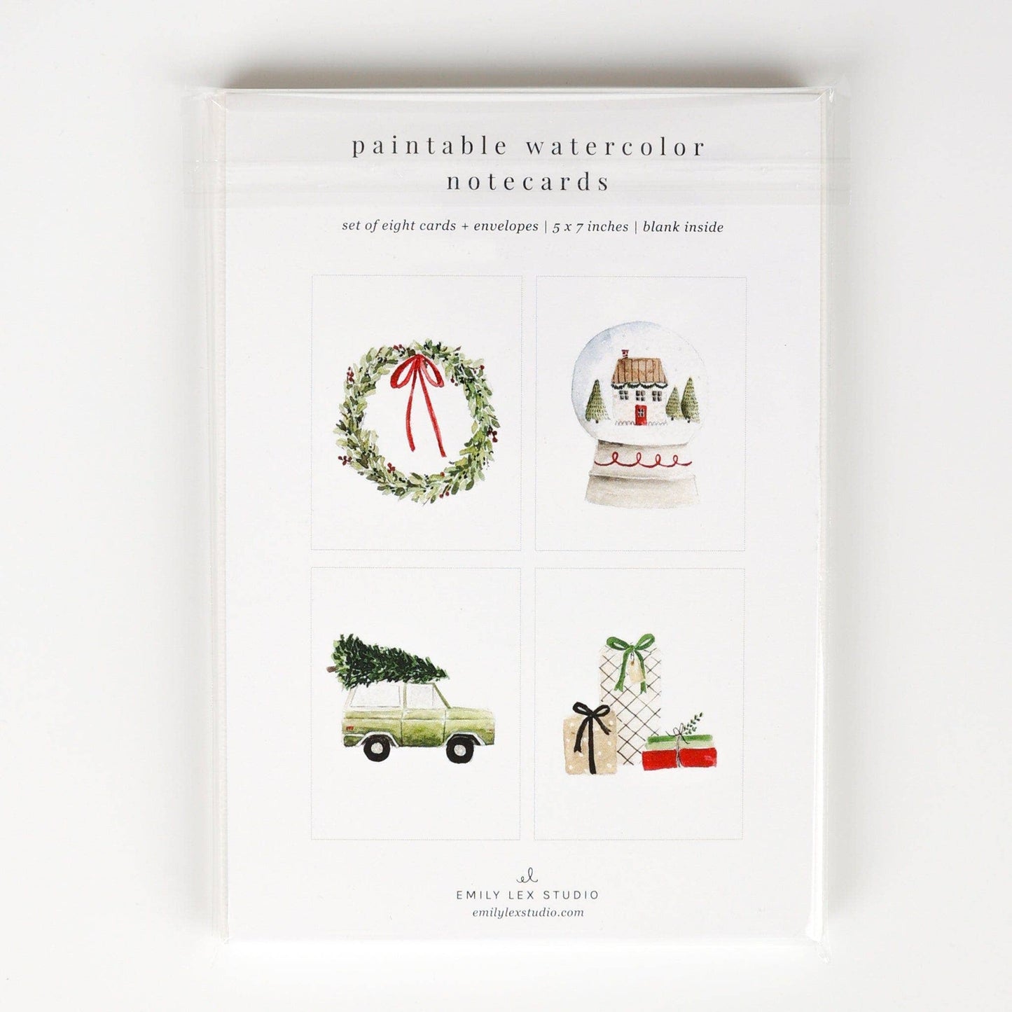 Christmas Paintable Notecards