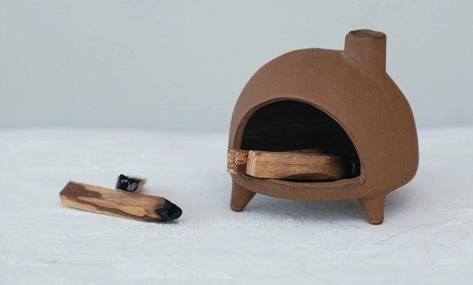 Stoneware Footed Incense Chimney