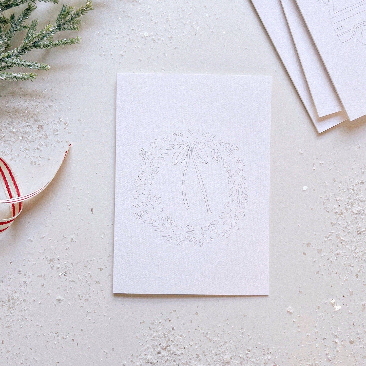 Christmas Paintable Notecards