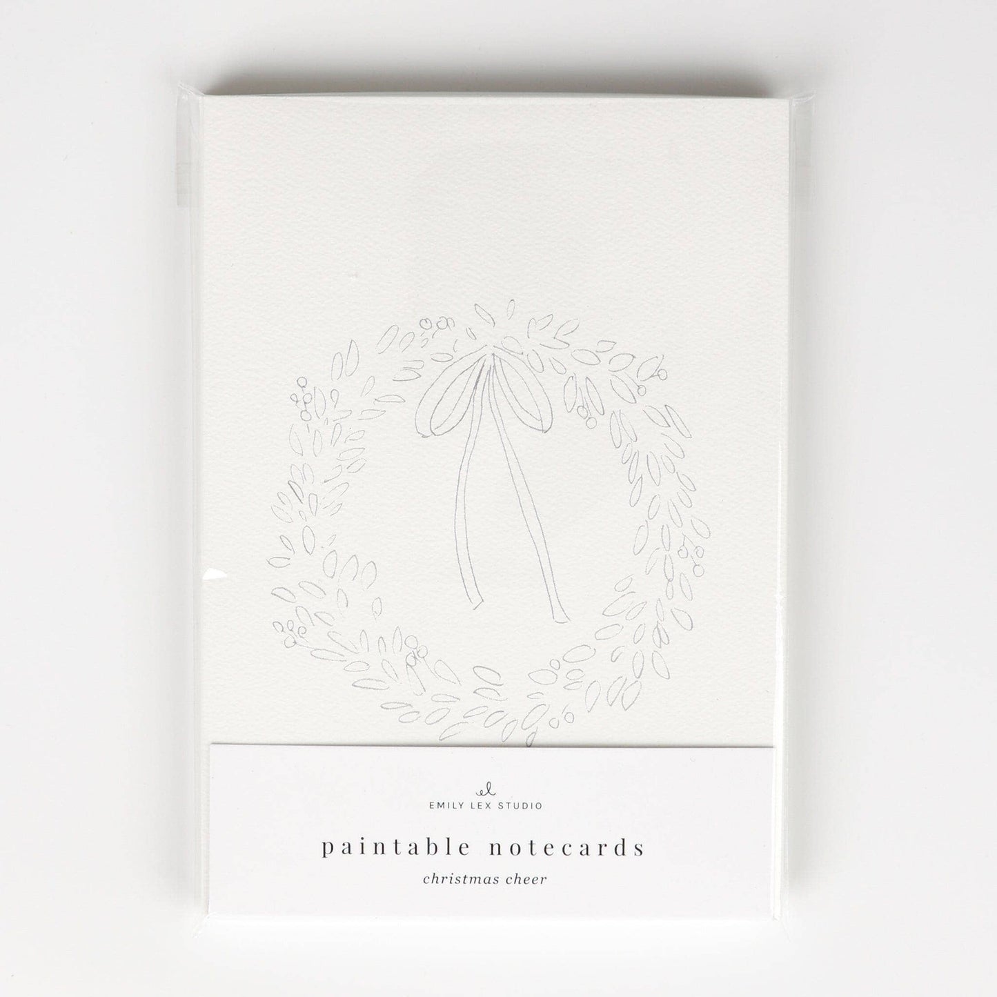 Christmas Paintable Notecards