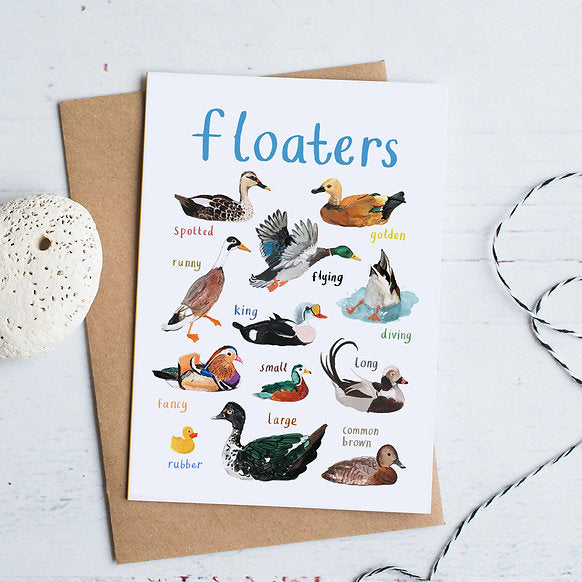 Floaters Greeting Card - Sarah Edmonds Art