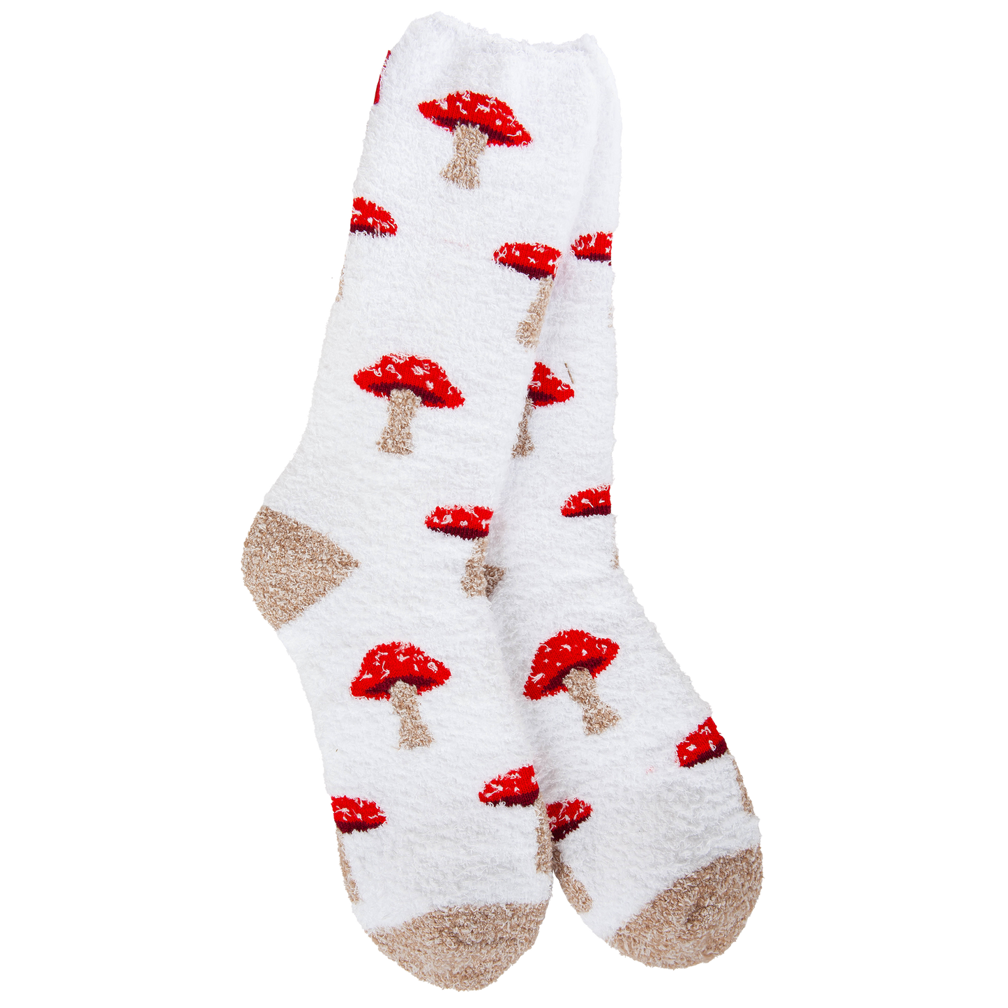 Women’s lightweight mushroom crew socks designed in Tennessee and sized to fit women’s shoe sizes 6 through 10.
