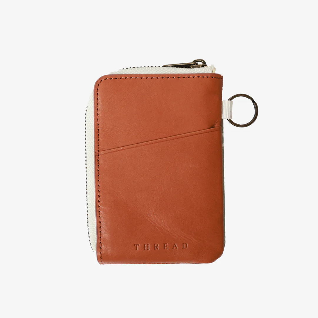 Mountain Flowers - Leather Zip Wallet