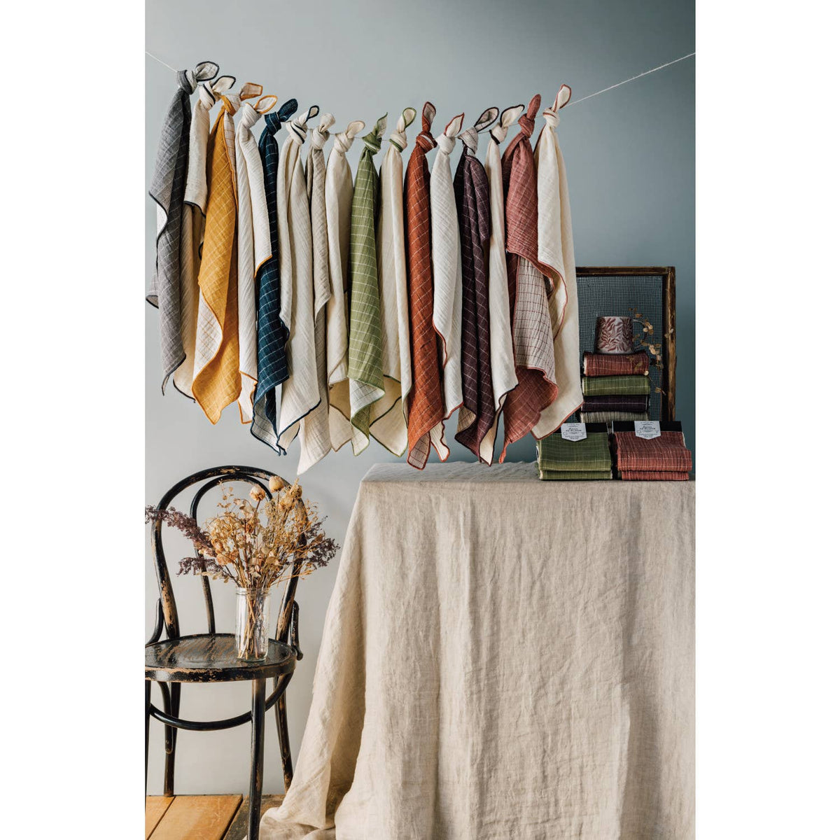 Double Weave Dishtowels: Dove Gray