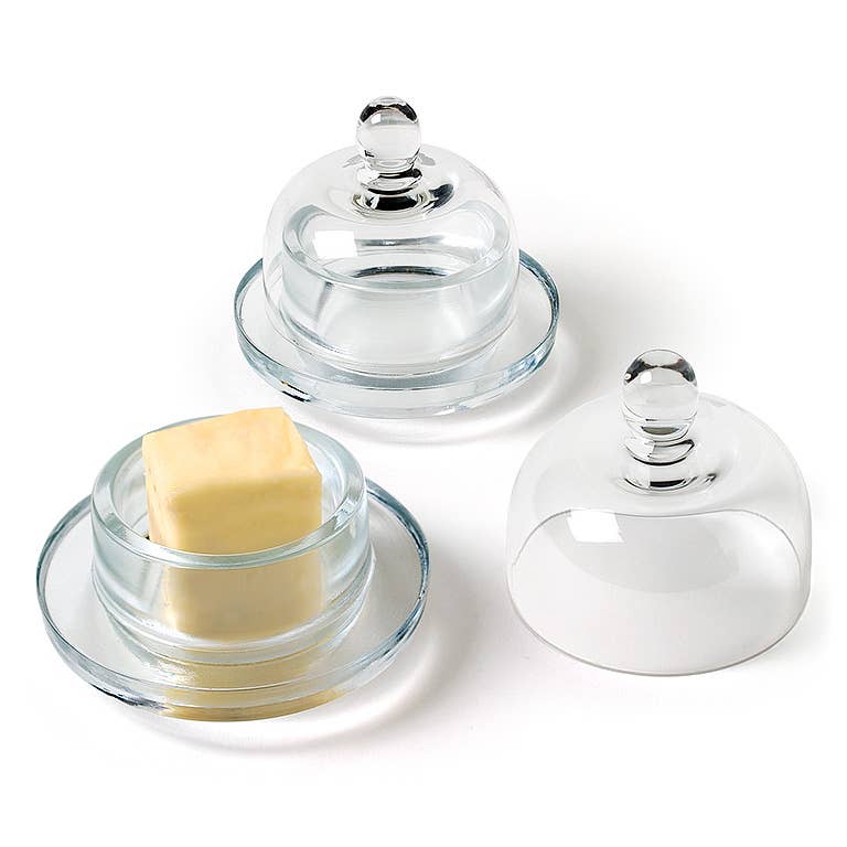 Round Butterdish with Dome