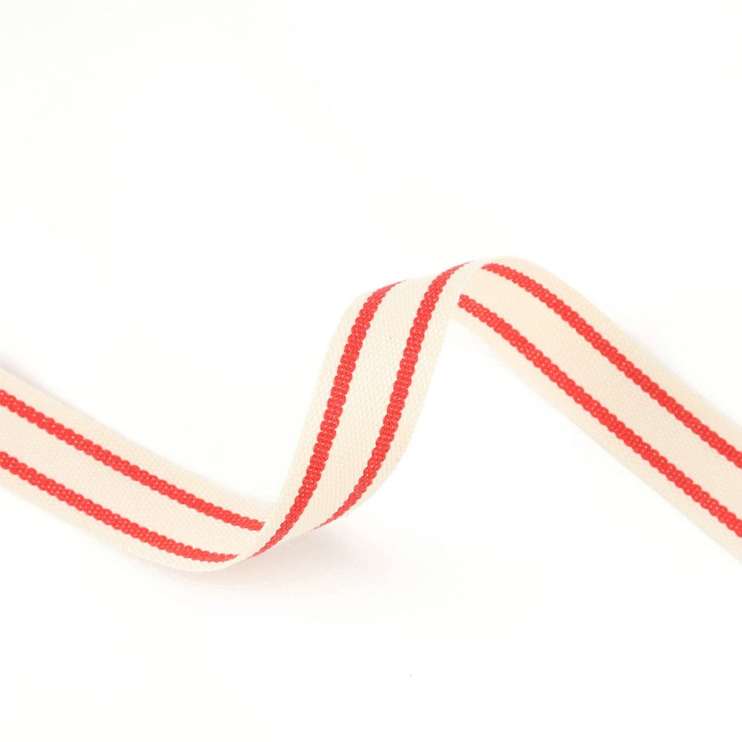 Cotton Striped Holiday Trim Ribbon