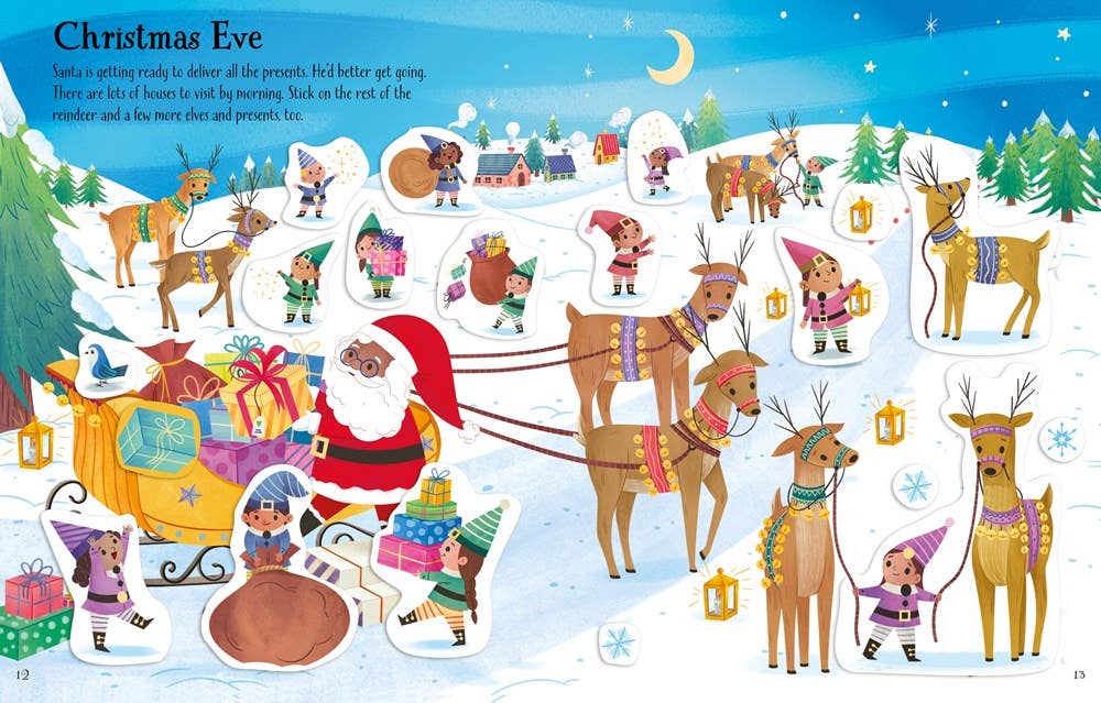 First Sticker Book Christmas : Usborne