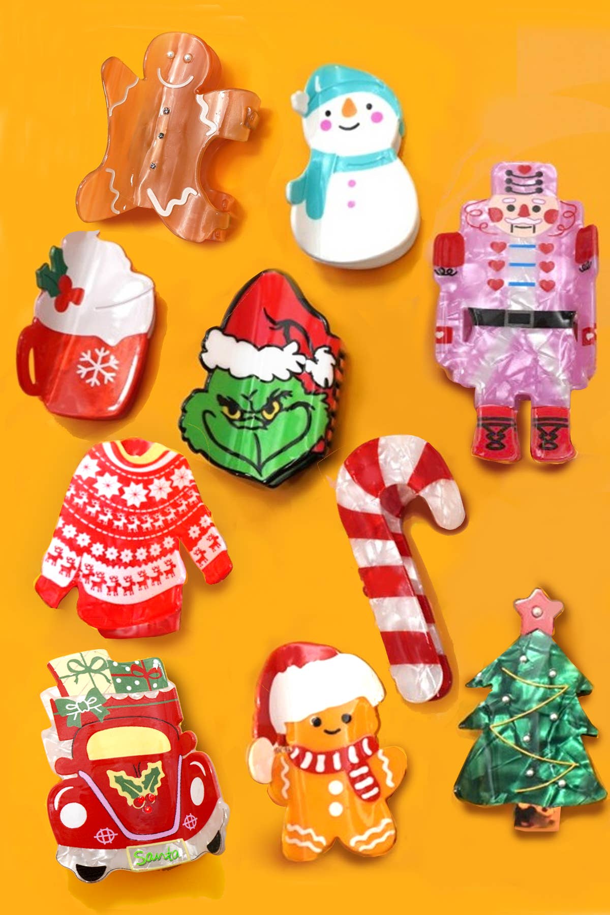Christmas Claw Clips