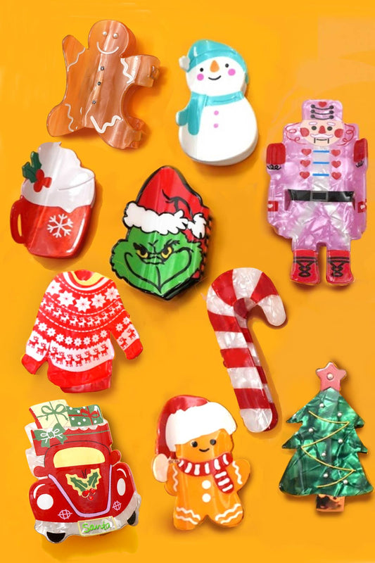 Christmas Claw Clips