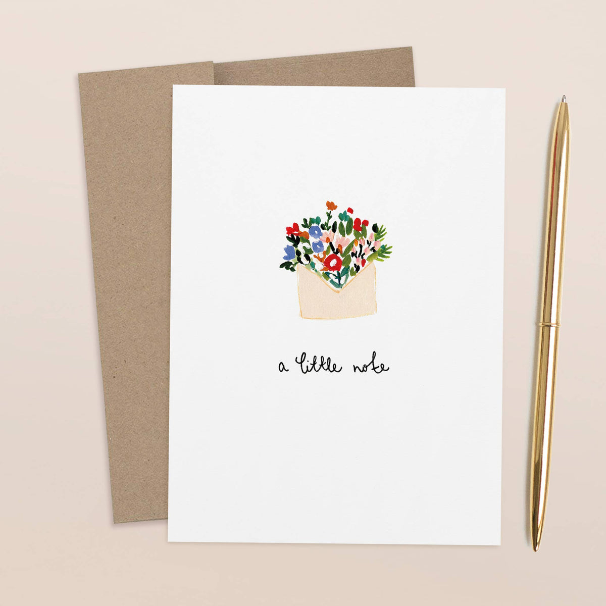 A Little Note Blank Card