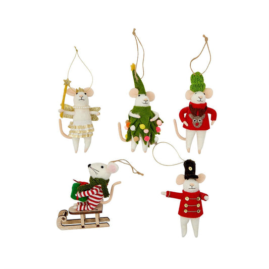 Felt Mouse Ornament