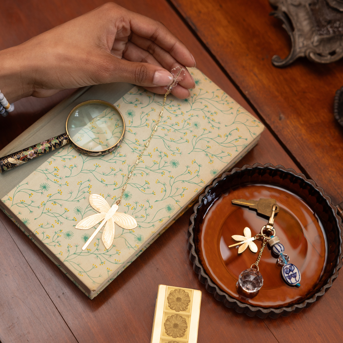 Bookmark & Keychain Set - Fish/Harmony