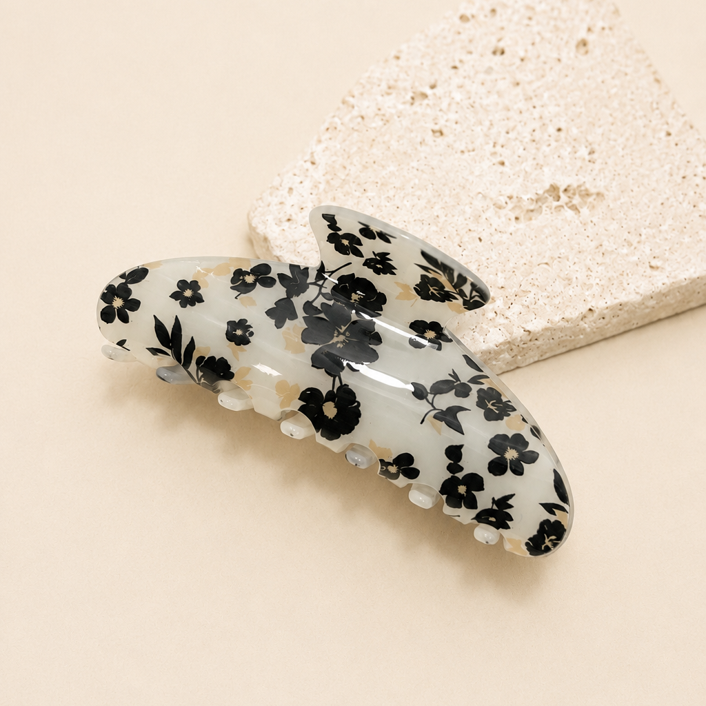 Floral Claw Clip