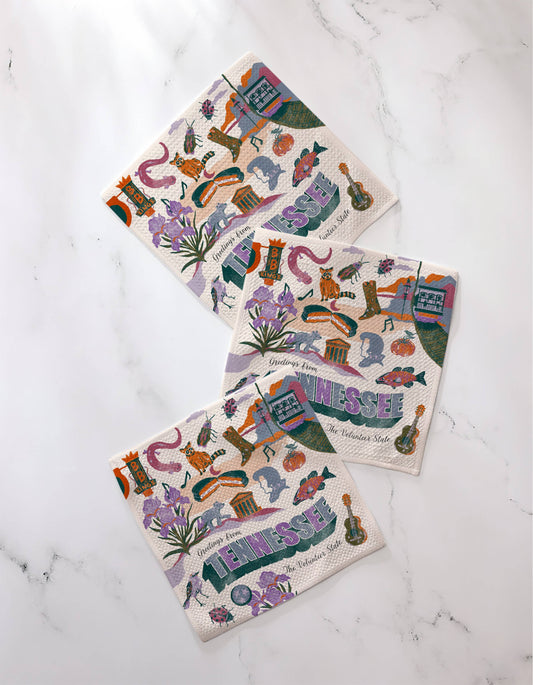 Greetings From Tennessee Dishcloth Set