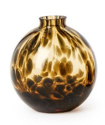 Hand-Blown Tortoise Print Vases