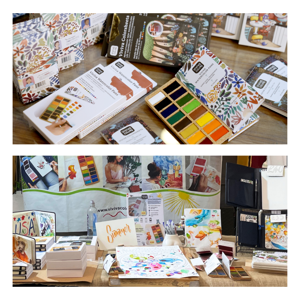 Viviva Square Ivory Sketchbook | 240 GSM Paper | Watercolor Pad