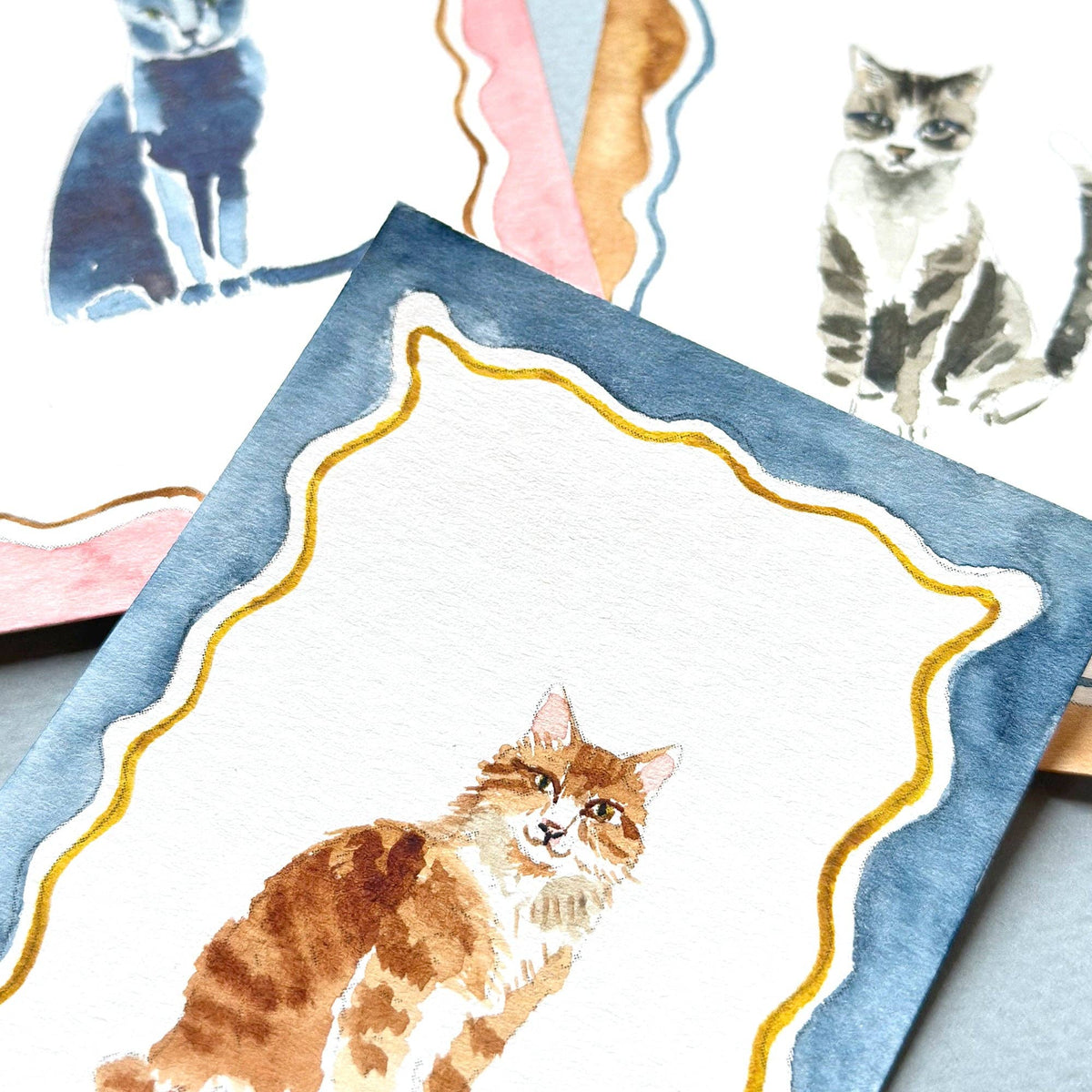 Antiquaria Mini Deluxe Watercolor Painting Kit: Cats