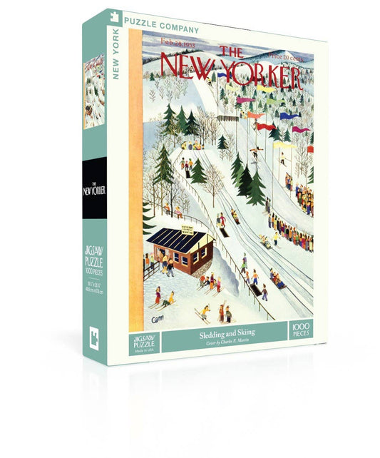 Sledding and Skiing - 1000 Piece Jigsaw Puzzle