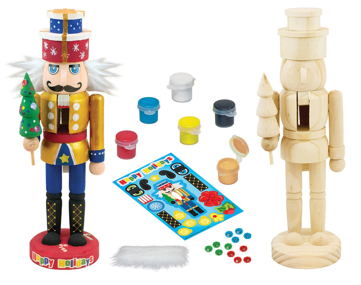Nutcracker Father Christmas Wood Paint Set