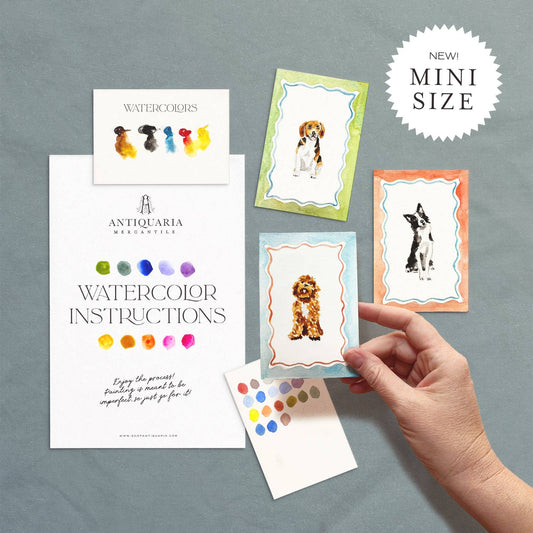 Antiquaria Mini Deluxe Watercolor Painting Kit: Dogs