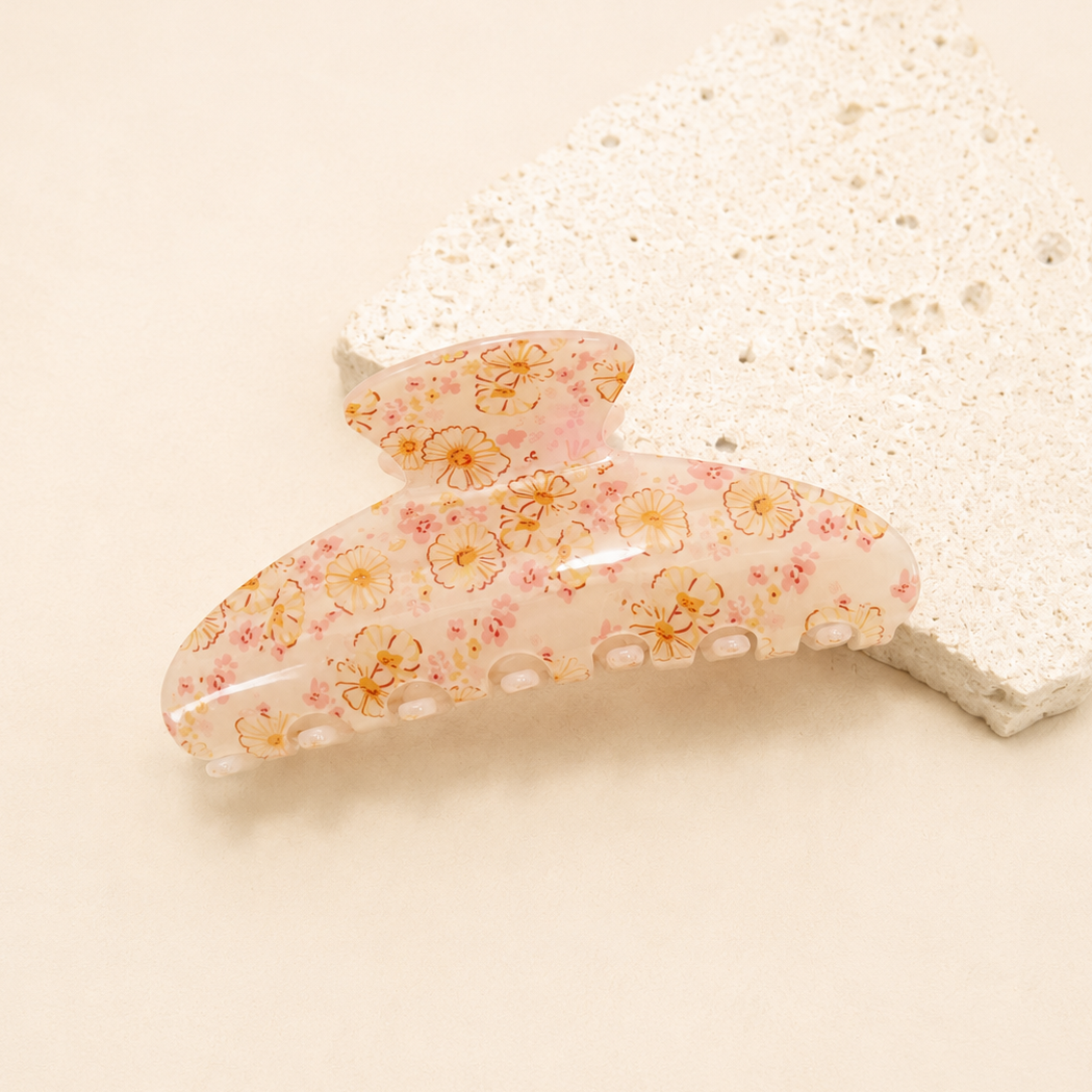 Floral Claw Clip