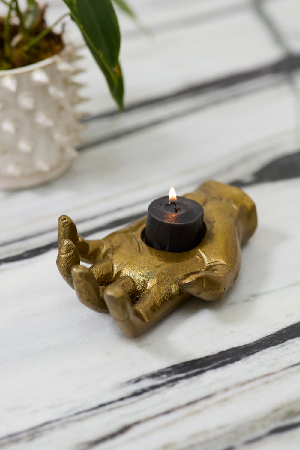 Open Hand Candleholder