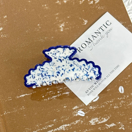 Speckled Porcelain Style Claw Clip