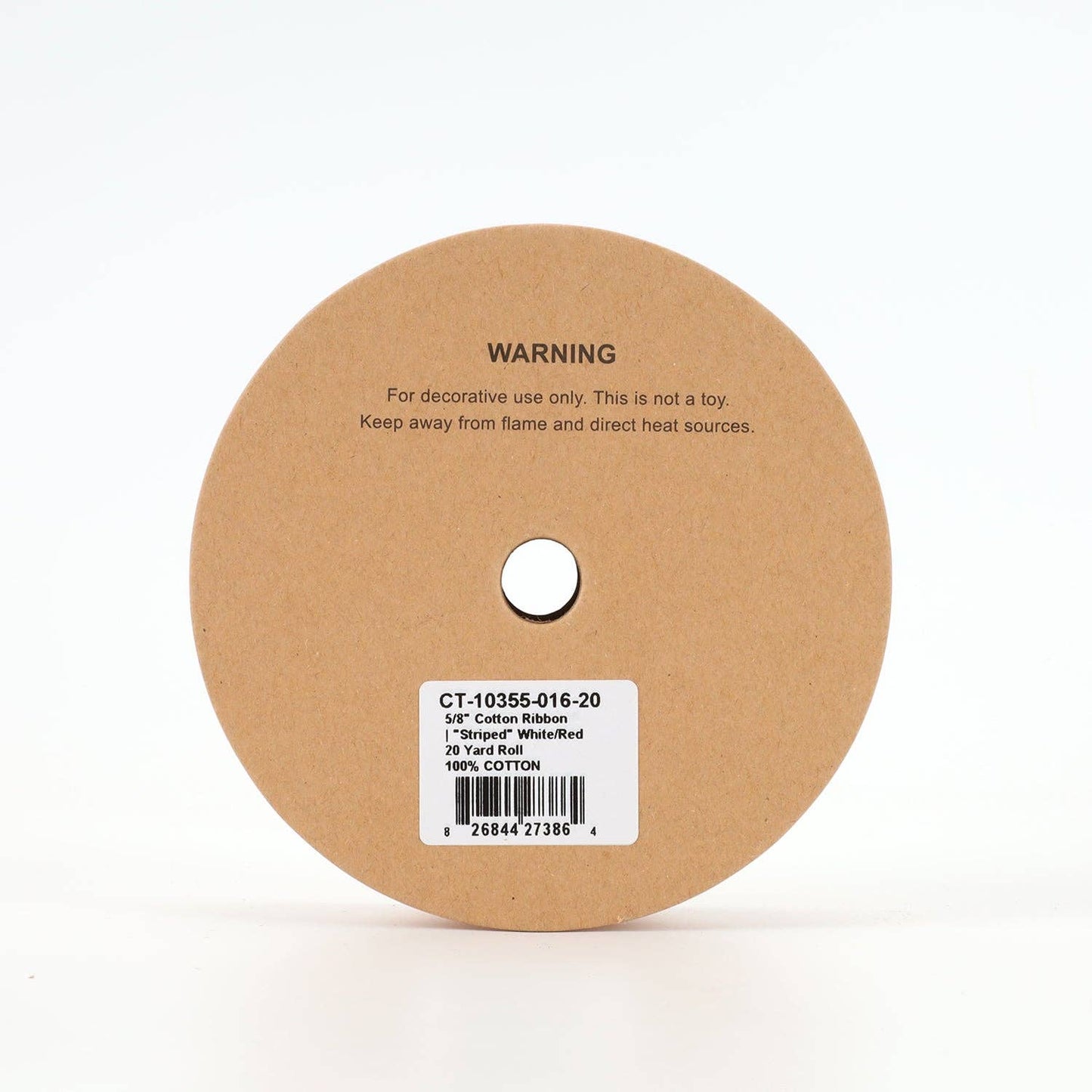 Cotton Striped Holiday Trim Ribbon