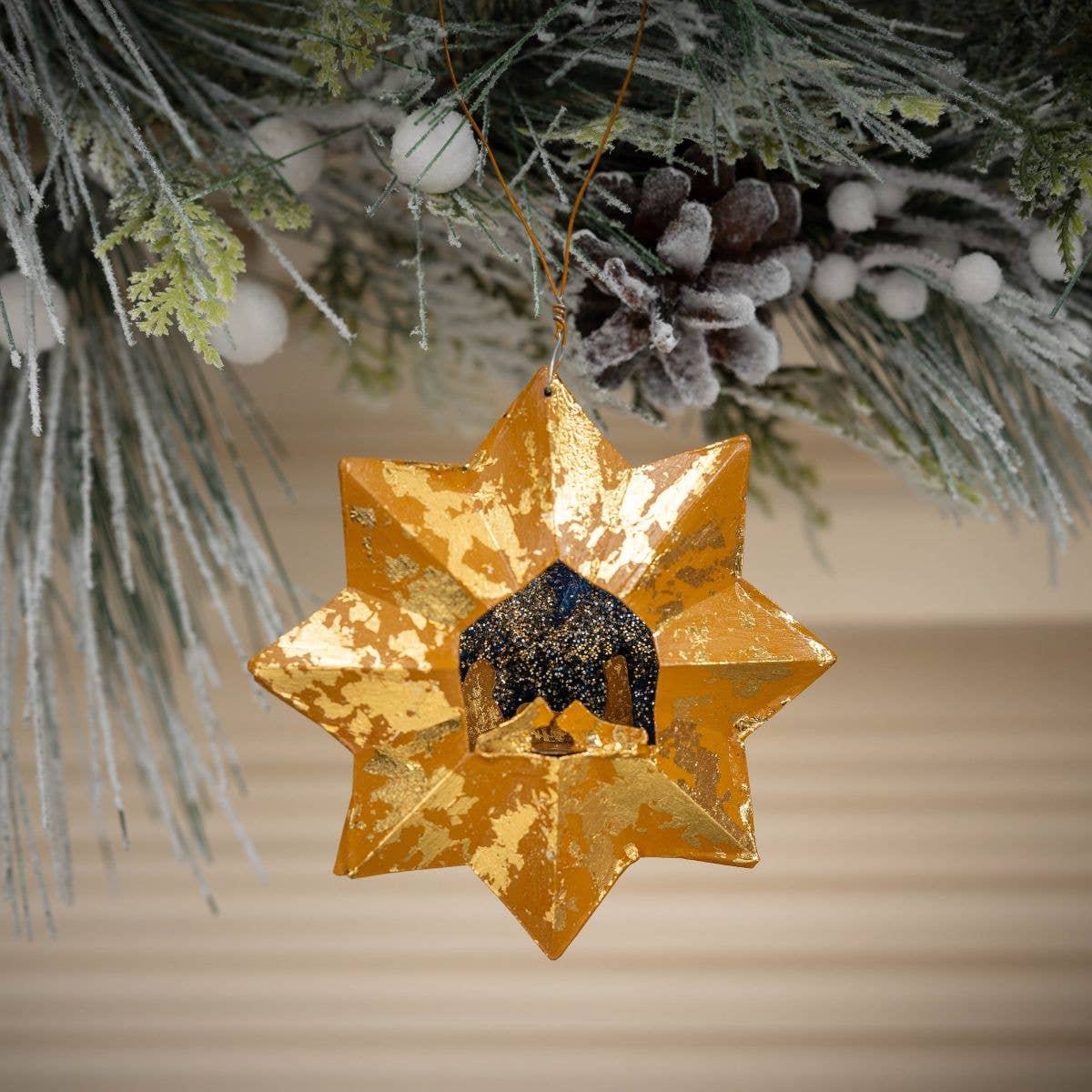 Nativity Star Ornament