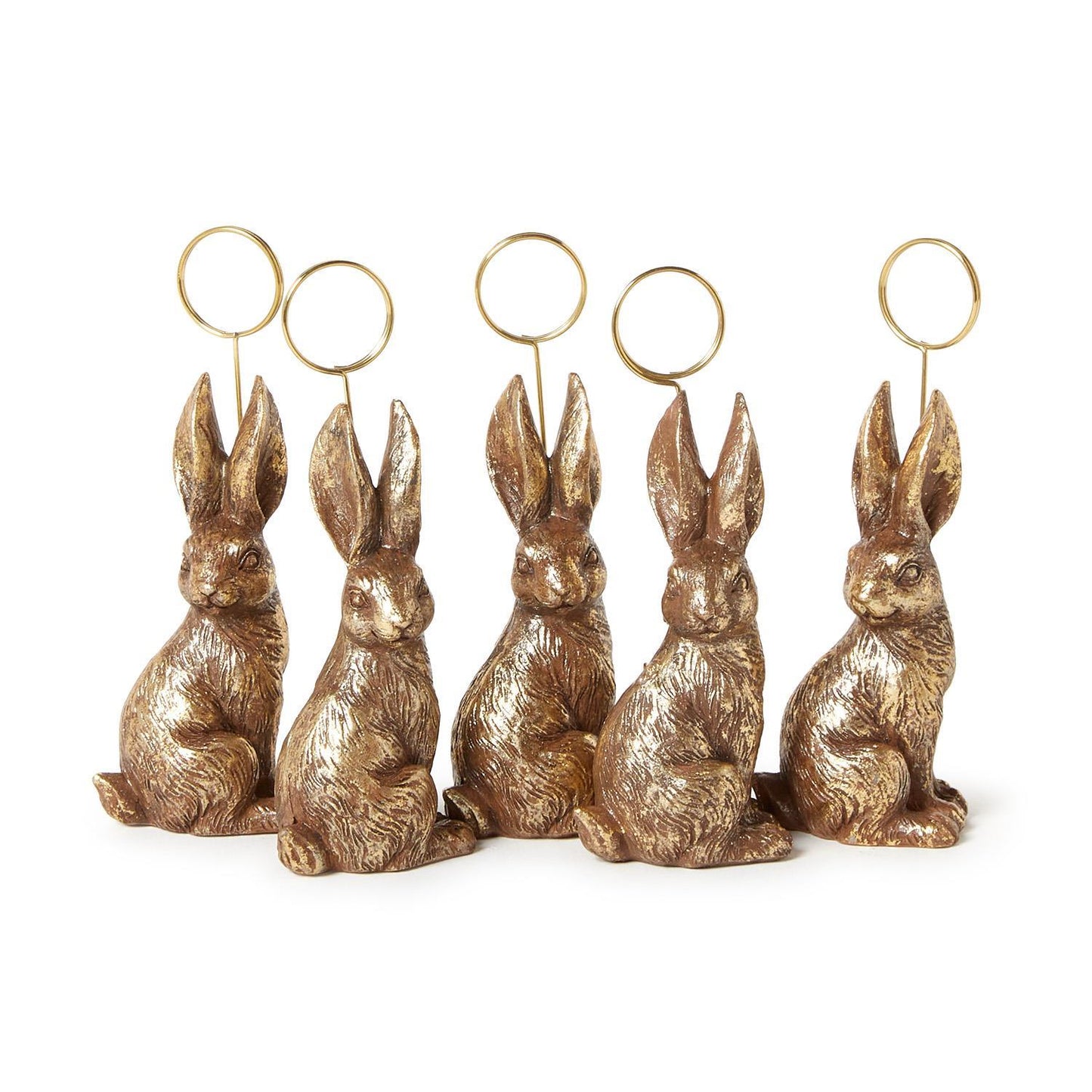 Golden Bunny Photo Holder