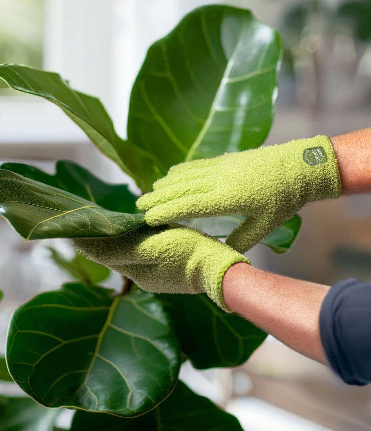 Seed N Sprout Nice Touch Microfiber Plant Dusting Gloves