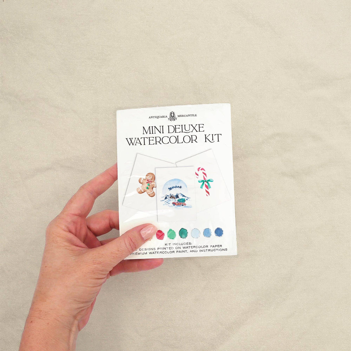 Antiquaria Mini Deluxe Watercolor Painting Kit: Christmas No.1
